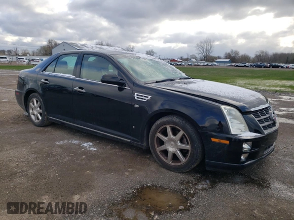 2008 Cadillac STS RWD w/1SB with VIN 1G6DW67V680119884, listed as a Copart auction lot 52084185 with 67,147 mi miles and Salvage Title. Bid and sale history available at carsss.com. Image 4.