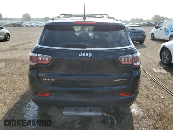 2018 Jeep Compass Limited with VIN 3C4NJDCB2JT361872, listed as a Copart auction lot 64197225 with Not provided miles and Salvage title. Bid and sale history available at DreamBid. Image 6.