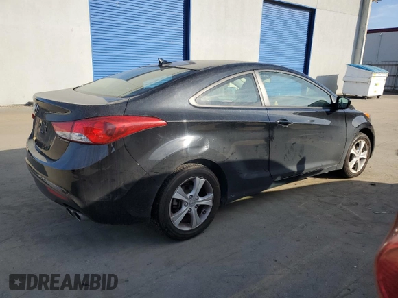 2013 Hyundai Elantra Coupe GS PZEV with VIN KMHDH6AE5DU003364, listed as a Copart auction lot 84560824 with 75,204 mi miles and Clean Title. Bid and sale history available at carsss.com. Image 3.