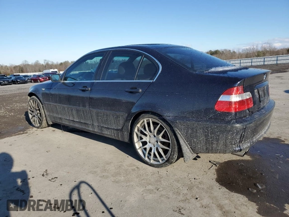 2002 BMW 3 Series 330xi with VIN WBAEW53412PG09026, listed as a Copart auction lot 89108295 with 106,516 mi miles and Salvage title. Bid and sale history available at DreamBid. Image 2.