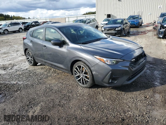 2024 Subaru Impreza Sport with VIN JF1GUAFC2R8292376, listed as a Copart auction lot 74884494 with 27,047 mi miles and Salvage Title. Bid and sale history available at carsss.com. Image 4.