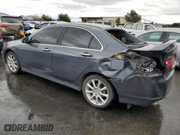 2006 Acura TSX with VIN JH4CL95896C029932, listed as a Copart auction lot 82431044 with 194,509 mi miles and Salvage title. Bid and sale history available at DreamBid. Image 2.
