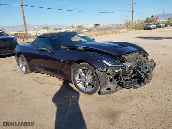 2016 Chevrolet Corvette Stingray 2LT with VIN 1G1YD3D70G5100377, listed as a IAAI auction lot 41328352 with 1 mi miles. Bid and sale history available at carsss.com. Image 1.