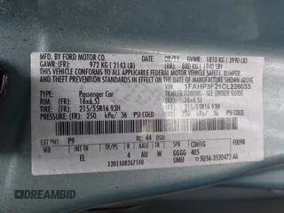 2012 Ford Focus SE with VIN 1FAHP3F21CL226033, listed as a IAAI auction lot 42368786 with 168,061 mi miles and . Bid and sale history available at DreamBid. Image 9.