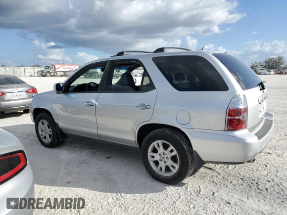 2005 Acura MDX Touring with VIN 2HNYD18855H504709, listed as a Copart auction lot 76886664 with 0 mi miles and Non Repairable. Bid and sale history available at carsss.com. Image 2.
