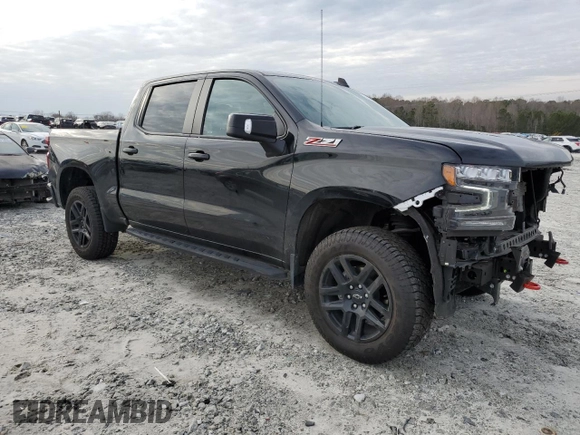 2022 Chevrolet Silverado 1500 LT Trail Boss with VIN 1GCPYFEL3NZ213931, listed as a Copart auction lot 43682135 with 57,428 mi miles and Salvage Title. Bid and sale history available at DreamBid. Image 4.
