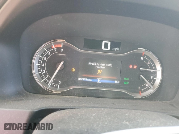 2020 Honda Ridgeline RTL with VIN 5FPYK3F5XLB031710, listed as a Copart auction lot 48028585 with 62,478 mi miles and Salvage title. Bid and sale history available at DreamBid. Image 9.