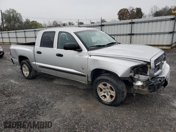 2006 Dodge Dakota SLT with VIN 1D7HE48K86S605839, listed as a Copart auction lot 78135534 with 205,283 mi miles and Salvage Title. Bid and sale history available at DreamBid. Image 4.