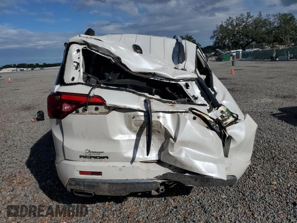 2017 GMC Acadia Denali with VIN 1GKKNPLS8HZ195101, listed as a Copart auction lot 46375685 with Not Provided miles and Salvage Title. Bid and sale history available at DreamBid. Image 6.