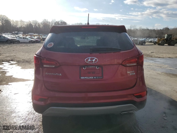 2018 Hyundai Santa Fe Sport 2.4L with VIN 5XYZTDLB9JG526285, listed as a Copart auction lot 50176045 with NaN miles and Salvage Title. Bid and sale history available at carsss.com. Image 6.
