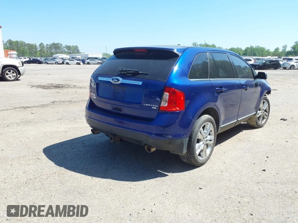 2013 Ford Edge Limited with VIN 2FMDK4KC0DBB89677, listed as a IAAI auction lot 41975024 with 163,324 mi miles. Bid and sale history available at carsss.com. Image 4.