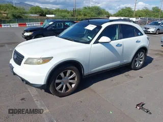 2007 Infiniti FX with VIN JNRAS08UX7X101490, listed as a IAAI auction lot 41820811 with 128,111 mi miles. Bid and sale history available at carsss.com. Image 2.