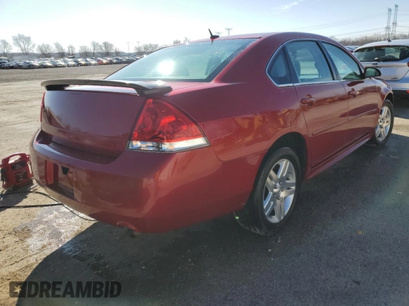 2015 Chevrolet Impala LT with VIN 2G1WB5E39F1134077, listed as a Copart auction lot 49036125 with 182,726 mi miles and Salvage Title. Bid and sale history available at DreamBid. Image 3.