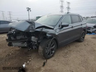 2023 Volkswagen Tiguan SE with VIN 3VV3B7AX9PM126197, listed as a Copart auction lot 86929994 with 23,021 mi miles and Salvage Title. Bid and sale history available at carsss.com. Image 1.