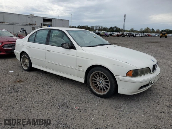 2002 BMW 5 Series 540i with VIN WBADN53412GF70694, listed as a Copart auction lot 52084955 with 183,396 mi miles and Clean Title. Bid and sale history available at carsss.com. Image 4.