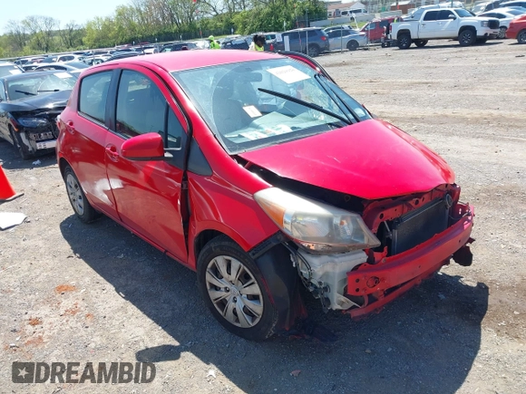 2012 Toyota Yaris L with VIN JTDKTUD32CD536389, listed as a IAAI auction lot 42020928 with 138,379 mi miles. Bid and sale history available at carsss.com. Image 1.