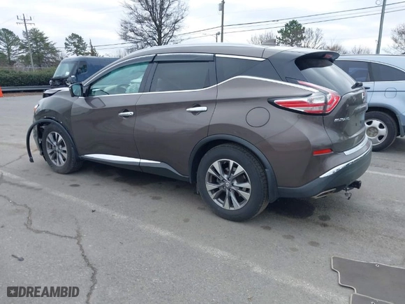 2016 Nissan Murano S with VIN 5N1AZ2MG5GN158467, listed as a IAAI auction lot 41545977 with 143,146 mi miles. Bid and sale history available at carsss.com. Image 3.