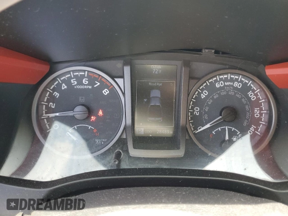 2020 Toyota Tacoma SR5 with VIN 3TMDZ5BN1LM087471, listed as a Copart auction lot 63074925 with 28,489 mi miles and Salvage title. Bid and sale history available at DreamBid. Image 9.