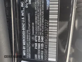 2016 Mercedes-Benz C 300 Luxury with VIN 55SWF4KB8GU137227, listed as a Copart auction lot 57809045 with 125,785 mi miles and Salvage title. Bid and sale history available at DreamBid. Image 13.