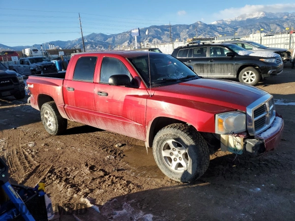 2006 Dodge Dakota SLT with VIN 1D7HW48K86S664984, listed as a Copart auction lot 88958465 with 127,611 mi miles and Salvage Title. Bid and sale history available at carsss.com. Image 4.