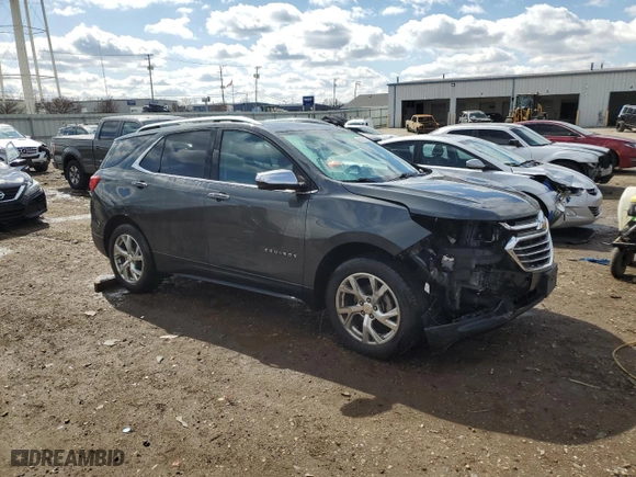2018 Chevrolet Equinox Premier with VIN 2GNAXVEV0J6321621, listed as a Copart auction lot 50005125 with 110,061 mi miles and Salvage Title. Bid and sale history available at carsss.com. Image 4.
