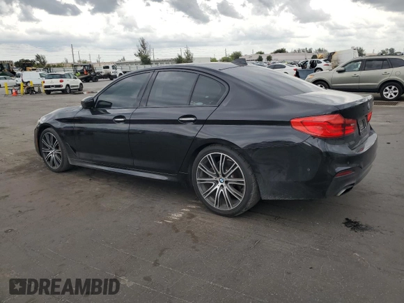 2017 BMW 5 Series 540i with VIN WBAJE5C39HG916555, listed as a Copart auction lot 48493625 with 95,592 mi miles and Clean Title. Bid and sale history available at carsss.com. Image 2.