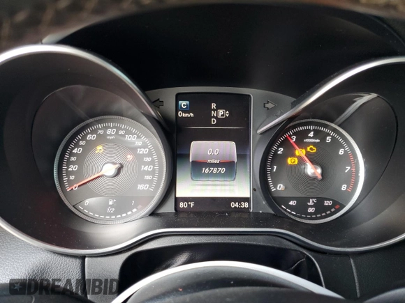 2015 Mercedes-Benz C-Class C 300 with VIN 55SWF4JB3FU069404, listed as a Copart auction lot 48879805 with 167,870 mi miles and Salvage Title. Bid and sale history available at carsss.com. Image 9.