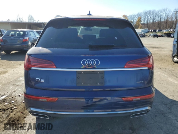 2024 Audi Q5 S line Prestige with VIN WA1FAAFY5R2024106, listed as a Copart auction lot 79076564 with 23,196 mi miles and Salvage title. Bid and sale history available at DreamBid. Image 6.