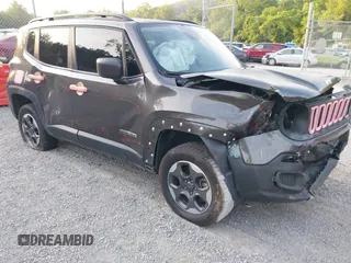 2018 Jeep Renegade Sport with VIN ZACCJBAB4JPH46467, listed as a IAAI auction lot 42590631 with 77,645 mi miles and . Bid and sale history available at DreamBid. Image 1.