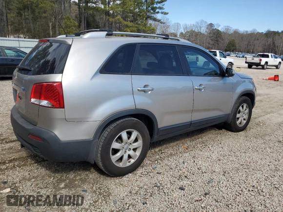 2013 Kia Sorento LX with VIN 5XYKT3A67DG353839, listed as a Copart auction lot 46053515 with 130,802 mi miles and Salvage Title. Bid and sale history available at carsss.com. Image 3.