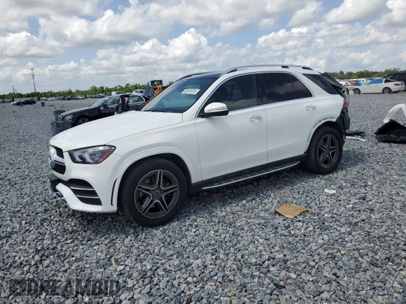 2021 Mercedes-Benz GLE 350 with VIN 4JGFB4KB0MA375313, listed as a Copart auction lot 58191815 with 23,506 mi miles and Clean title. Bid and sale history available at DreamBid. Image 1.