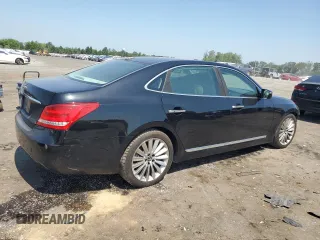 2016 Hyundai Equus Signature with VIN KMHGH4JH4GU101902, listed as a Copart auction lot 61669105 with 115,481 mi miles and Salvage title. Bid and sale history available at DreamBid. Image 3.