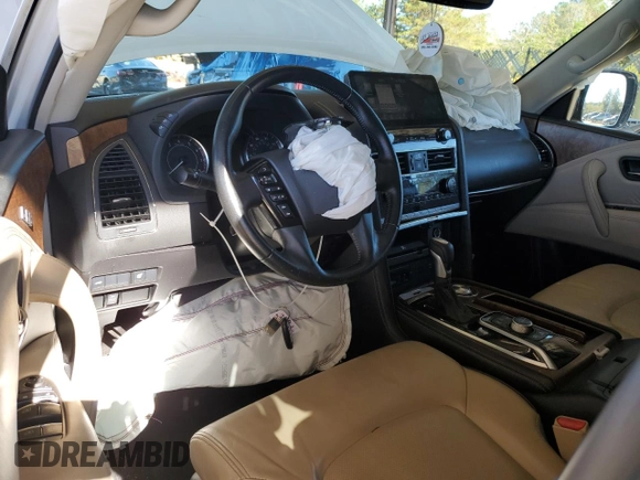 2022 Nissan Armada SL with VIN JN8AY2BA8N9392120, listed as a Copart auction lot 80426994 with 71,026 mi miles and Salvage Title. Bid and sale history available at carsss.com. Image 8.