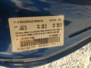 2005 Chrysler PT Cruiser with VIN 3C3AY55E35T316666, listed as a Copart auction lot 75451094 with 68,974 mi miles and Non Repairable. Bid and sale history available at DreamBid. Image 13.