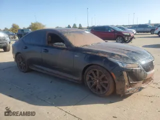 2024 Cadillac CT5-V with VIN 1G6DR5RW3R0129393, listed as a Copart auction lot 76541134 with NaN miles and Salvage Title. Bid and sale history available at carsss.com. Image 4.