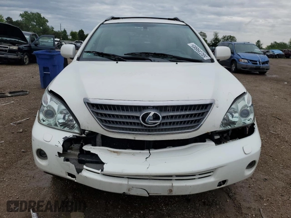 2006 Lexus RX 400h with VIN JTJHW31U760017663, listed as a Copart auction lot 58239885 with 195,120 mi miles and Salvage title. Bid and sale history available at DreamBid. Image 5.