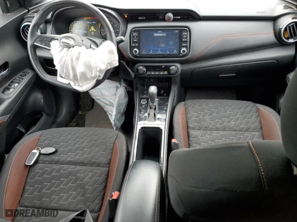 2021 Nissan Kicks SR with VIN 3N1CP5DV4ML488859, listed as a Copart auction lot 44578325 with 65,392 mi miles and Salvage Title. Bid and sale history available at carsss.com. Image 8.