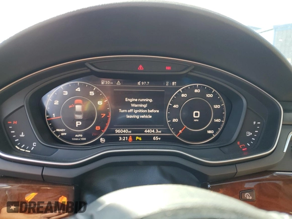 2017 Audi A4 Prestige with VIN WAUFNAF4XHN053943, listed as a Copart auction lot 48106695 with 96,040 mi miles and Salvage Title. Bid and sale history available at carsss.com. Image 9.