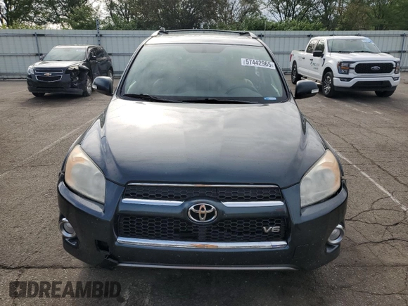2010 Toyota RAV4 Limited with VIN 2T3DK4DV1AW028637, listed as a Copart auction lot 57442965 with 291,472 mi miles and Salvage title. Bid and sale history available at DreamBid. Image 5.