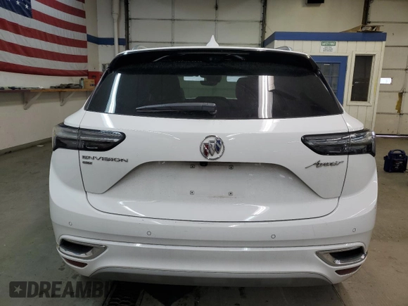 2021 Buick Envision Avenir with VIN LRBFZSR49MD053875, listed as a Copart auction lot 85765554 with Not Provided miles and Salvage Title. Bid and sale history available at carsss.com. Image 6.
