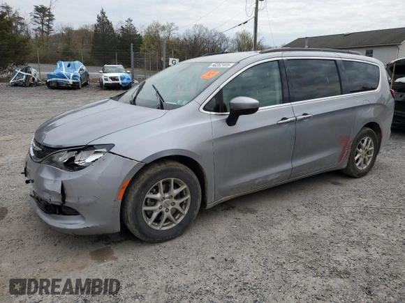 2021 Chrysler Voyager LXi with VIN 2C4RC1DG0MR521145, listed as a Copart auction lot 48062405 with 144,197 mi miles and Salvage Title. Bid and sale history available at DreamBid. Image 1.