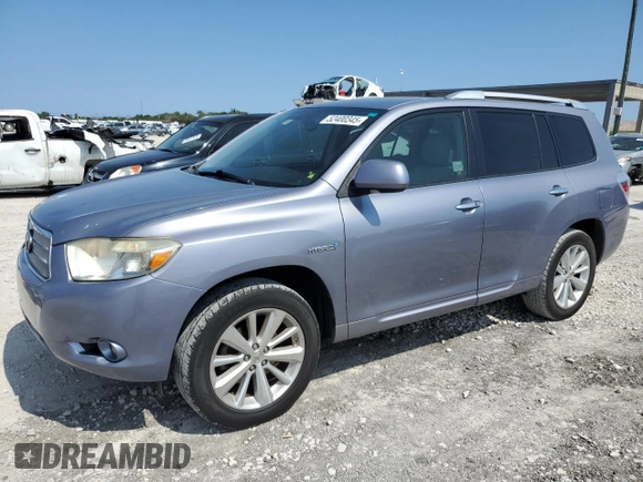 2008 Toyota Highlander Limited z VIN JTEEW44A082021327, wystawiony jako Copart lot #52400345 z przebiegiem 161 442 mil mil oraz Szkoda całkowita • Salvage title. Historia ofert i sprzedaży dostępna na DreamBid. Obrazek 1.