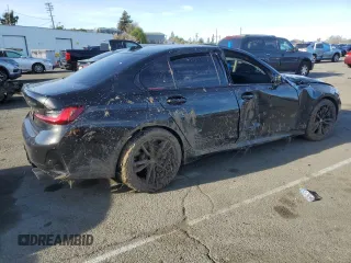 2024 BMW 3 Series M340i xDrive with VIN 3MW49FF0XR8E75530, listed as a Copart auction lot 46373175 with 0 mi miles and Salvage Title. Bid and sale history available at carsss.com. Image 3.