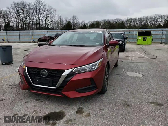 2021 Nissan Sentra SV with VIN 3N1AB8CVXMY284899, listed as a Copart auction lot 50820435 with 77,070 mi miles and Salvage Title. Bid and sale history available at carsss.com. Image 10.