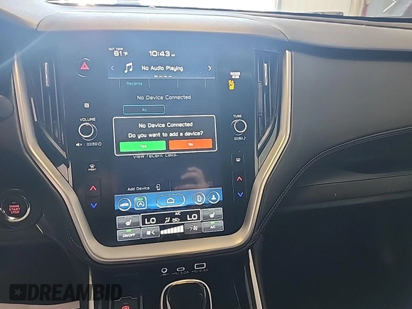 2023 Subaru Outback Premium с VIN 4S4BTADC0P3202593, выставлен на аукционе IAAI как лот 42861903 с пробегом 108 245 миль миль и . История ставок и продаж доступна на DreamBid. Изображение 10.