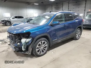 2020 GMC Terrain SLT with VIN 3GKALVEX7LL222772, listed as a Copart auction lot 88355215 with 61,477 mi miles and Salvage Title. Bid and sale history available at carsss.com. Image 1.