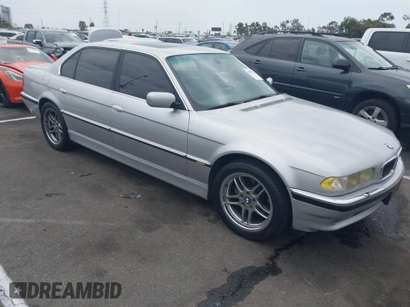 2001 BMW 7 Series 740iL with VIN WBAGH83451DP21927, listed as a IAAI auction lot 42587185 with Not provided miles and . Bid and sale history available at DreamBid. Image 1.