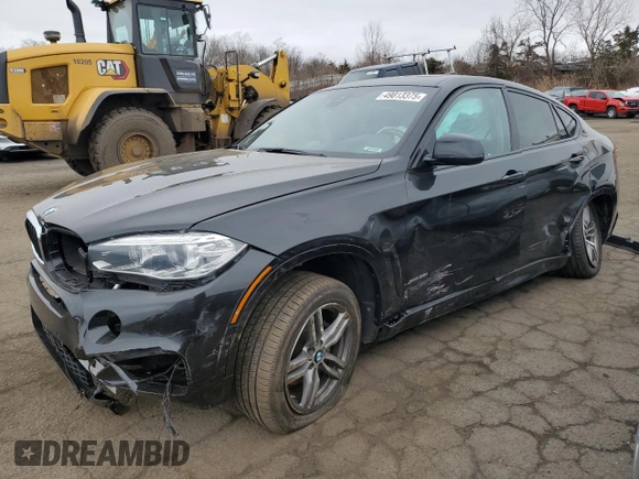 2019 BMW X6 xDrive35i with VIN 5UXKU2C5XK0Z62856, listed as a Copart auction lot 49813375 with 87,183 mi miles and Salvage Title. Bid and sale history available at carsss.com. Image 1.
