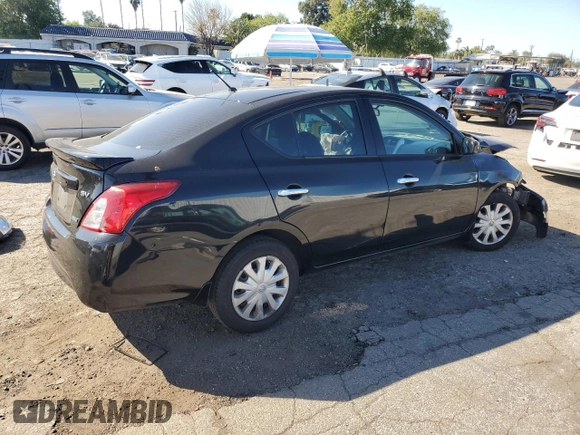 2015 Nissan Versa SV with VIN 3N1CN7AP4FL955661, listed as a Copart auction lot 46438605 with Not Provided miles and Salvage Title. Bid and sale history available at carsss.com. Image 3.
