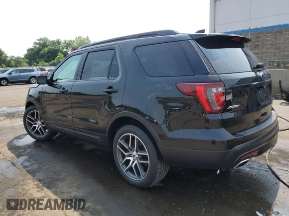 2017 Ford Explorer Sport with VIN 1FM5K8GT2HGB85830, listed as a Copart auction lot 59682215 with 89,981 mi miles and Salvage title. Bid and sale history available at DreamBid. Image 2.